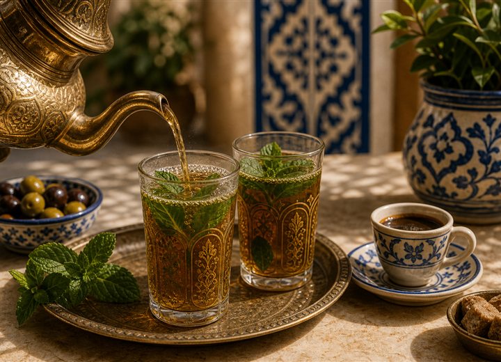 Th&eacute; &agrave; la menthe